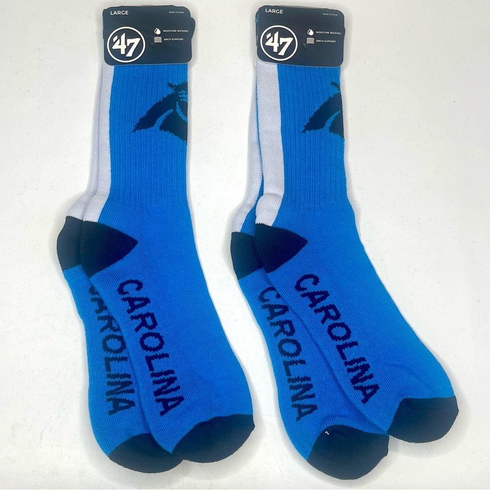 2 Pairs of Panthers socks